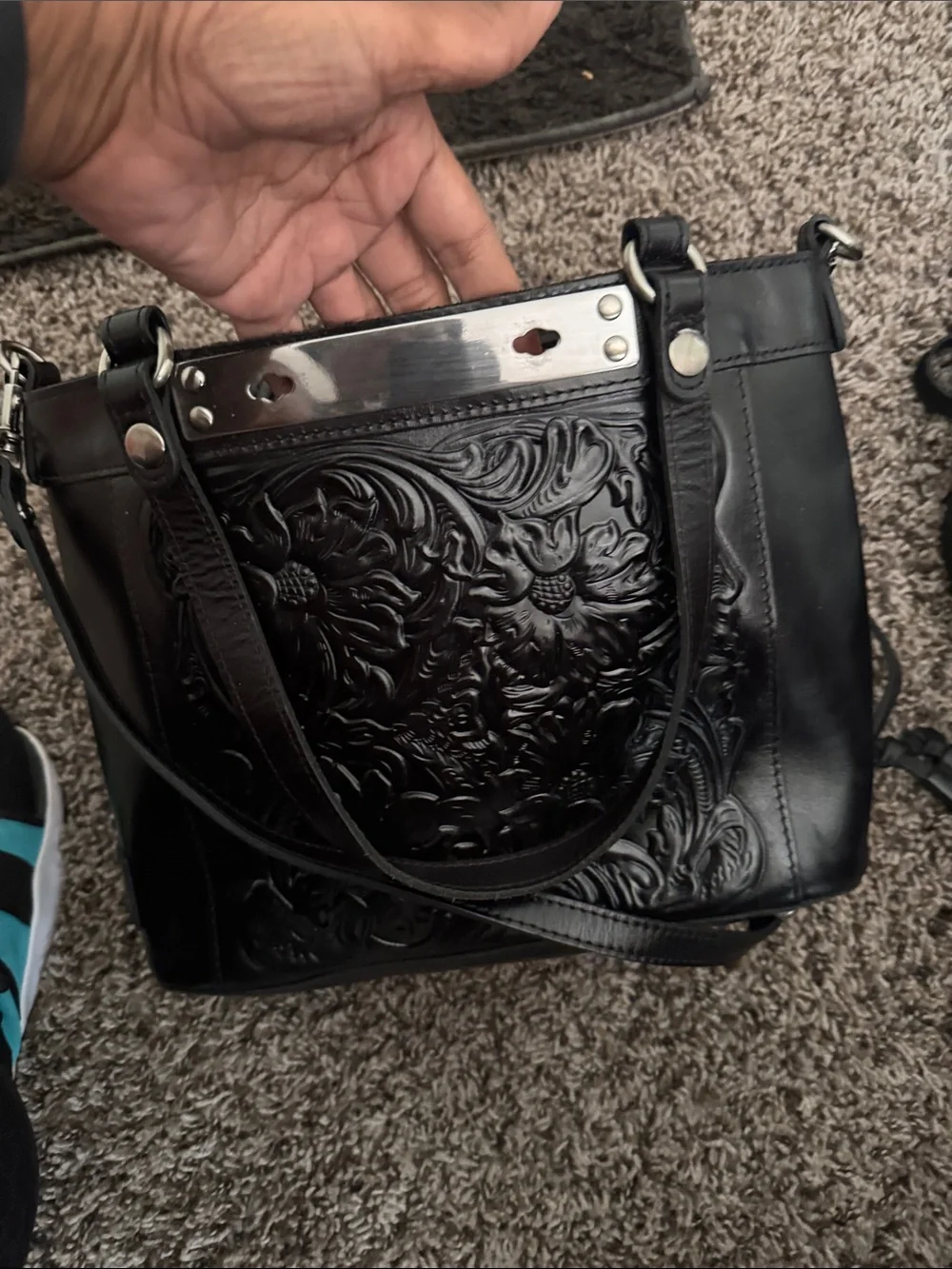 Patricia Nash black leather